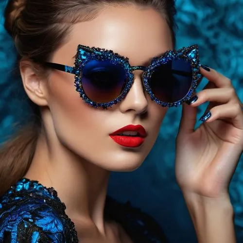 luxottica,lace round frames,blue butterfly,mazarine blue butterfly,crystal glasses,photochromic,mazarine blue,knockaround,color glasses,eyewear,blue butterfly background,lunette,silver framed glasses,paillettes,optica,lunettes,venetian mask,sunglasses,electric blue,blue peacock,Photography,General,Fantasy