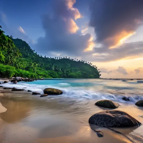 beach landscape,coastal landscape,sunrise beach,andaman,andaman sea,beautiful beaches,phuket province,varkala,andamans,beautiful beach,beach scenery,landscape photography,seychellois,tropical beach,mo