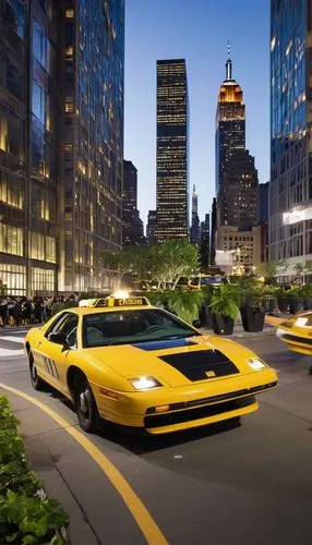 Modern design, futuristic architecture, NYC skyscraper, sleek metal exterior, floor-to-ceiling windows, LED lights, rooftop garden, angular edges, geometric shapes, reflective glass, urban jungle, con