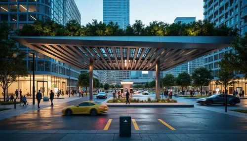 transbay,difc,marunouchi,streeterville,metrotech,costanera center,wintergarden,poydras,broadgate,citycenter,moscone,taxi stand,abdali,zeil,city fountain,urban park,paved square,pedestrianized,peachtree,inlet place