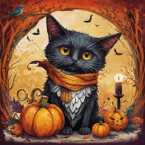 halloween cat,halloween illustration,fall animals,halloween background,halloween black cat,halloween wallpaper,halloween vector character,halloween pumpkin gifts,autumn theme,pumpkin autumn,pumpkin soup,autumn icon,halloween poster,halloween border,halloweenkuerbis,autumn background,halloween scene,jack o'lantern,pumpkin patch,calabaza,Conceptual Art,Graffiti Art,Graffiti Art 03