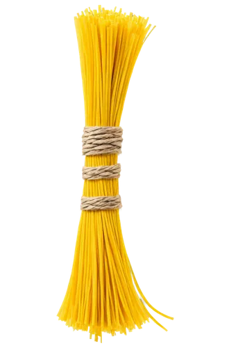 straw, yellow, dry, bundled, tied with rope, rustic texture, natural material, solo, close-up, shallow depth of field, warm color tone, soft lighting, 3/4 composition.,borgetti,broken pasta,italian pa