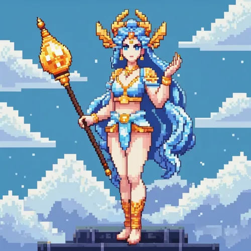 pixel art,elza,ashitaba,honolulu,nami,athena,minerva,mezzelune,goddess of justice,venera,cybele,priestess,pixel,water-the sword lily,monsoon banner,lakshmi,firedancer,ferry,kos,eufiliya,Unique,Pixel,Pixel 01