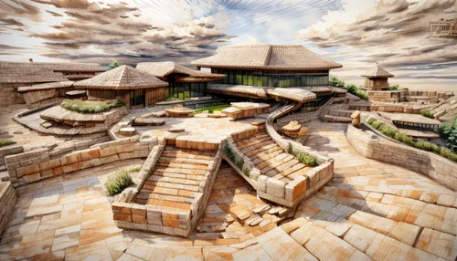 maya civilization,ancient city,roof landscape,mountain settlement,palace of knossos,peter-pavel's fortress,ancient buildings,castle iron market,knight village,escher village,genesis land in jerusalem,new castle,popeye village,maya city,nativity village,virtual landscape,roman excavation,the ancient world,tokyo disneysea,alpine village