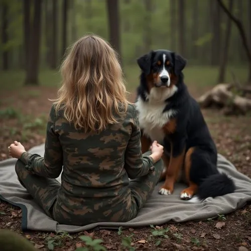 girl with dog,padmasana,meditator,meditation,meditators,companion dog,Photography,Fashion Photography,Fashion Photography 01