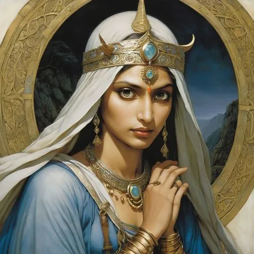 azura,gandhari,inara,luthra,diana,maharani,Illustration,Realistic Fantasy,Realistic Fantasy 14