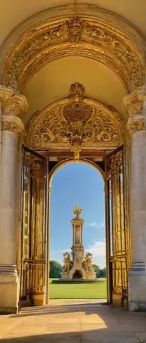 enfilade,versailles,ritzau,sanssouci,sceaux,orangerie,chantilly,fontainebleau,chambord,versaille,château de chambord,tuileries garden,crillon,waddesdon,triomphe,witley,cliveden,palladianism,maintenon,cochere,Illustration,Paper based,Paper Based 17