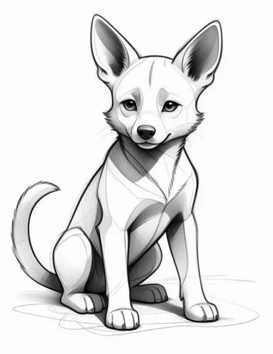 jindo,inu,basenji,shiba inu,shiba,dog line art