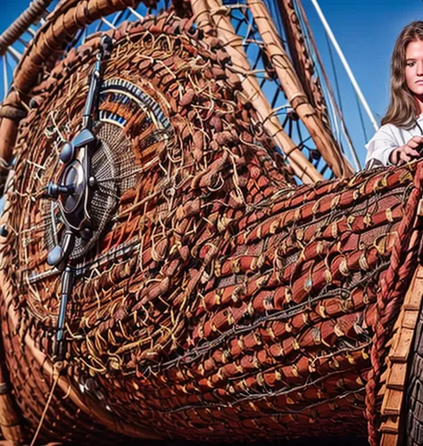 ships wheel,viking ship,aenne rickmers,girl with a wheel,trireme,basket weaver,water wheel,viking ships,paddlewheel,commercial fishing,seafaring,longship,basket weaving,ironclad warship,shrimp boats,wooden wheel,fish traps,rope drum,wooden boat,wooden cable reel