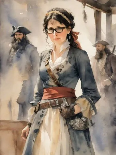 aveline,mostapha,norrington,lovett,haytham,scotswoman,earps,hornblower,jamestown,quartermain,girl in a historic way,pilgrim,game illustration,markievicz,whydah,miniaturist,isabeau,shipwrights,privateers,eponine,Digital Art,Watercolor