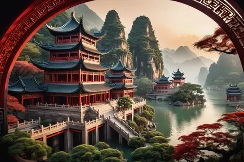 wudang,asian architecture,qingcheng,hall of supreme harmony,yunnan,lijiang,teahouses,oriental painting,hezhou,lianjiang,shuozhou,fenghuang,jinchuan,tianxia,qingchen,taoist,liangjiang,wenchuan,haiyuan,world digital painting,Unique,Paper Cuts,Paper Cuts 04