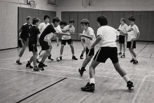 rope skipping,volleyball team,volleyball,woman's basketball,sports training,basketball moves,sport aerobics,dodgeball,indoor field hockey,basketball,gymnasium,volley,young coach,medicine ball,corner ball,girls basketball team,individual sports,floor hockey,women's handball,girls basketball,Photography,Black and white photography,Black and White Photography 14