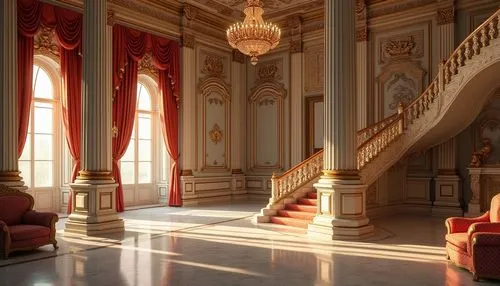 royal interior,ornate room,europe palace,mikhailovsky,ballroom,entrance hall,ritzau,palladianism,hallway,foyer,the palace,grandeur,palaces,corridor,staircase,hermitage,empty interior,palace,rosenkavalier,victorian room,Photography,General,Realistic