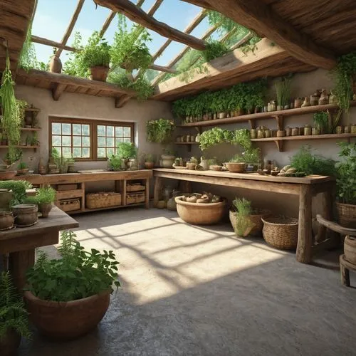 kitchen garden,culinary herbs,garden herbs,balcony garden,vegetable garden,kitchen interior,apothecary,greenhouse,tile kitchen,kitchen design,potted plants,start garden,house plants,kitchen,rustic,the kitchen,roof garden,garden shed,wooden windows,permaculture