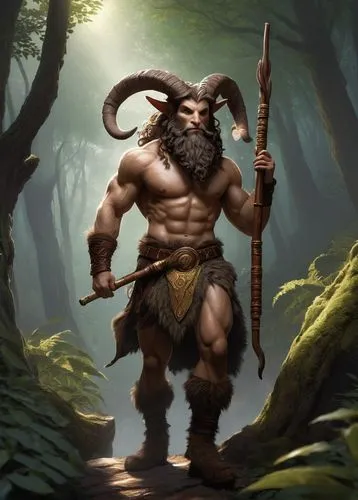 barbarian,minotaur,faun,druid,cave man,dane axe,orc,neanderthal,fantasy warrior,tarzan,caveman,splitting maul,the zodiac sign taurus,male elf,male character,hercules,tribal bull,dwarf sundheim,centaur,pagan,Conceptual Art,Fantasy,Fantasy 13