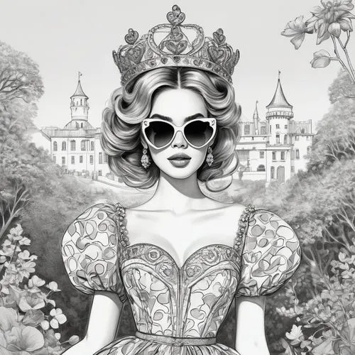 peignoir,noblewoman,victoriana,princess sofia,roestel,archduchess,Illustration,Black and White,Black and White 30