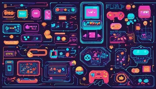 mobile video game vector background,gameboys,gadgets,devices,80's design,electronics,set of icons,retro background,retro items,consoles,handhelds,retro technology,handheld,vector people,vector infographic,technologies,games console,game consoles,abstract retro,icon set,Unique,Pixel,Pixel 04