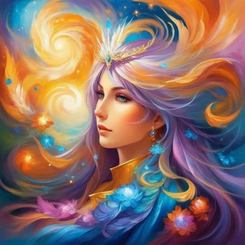 janna,fantasy portrait,jaina,zodiac sign libra,diwata,belldandy,fantasy art,mystical portrait of a girl,fantasy woman,fairy galaxy,harmonix,sorceress,virgo,krita,galaxia,horoscope libra,fairie,faires,asra,aquarius,Illustration,Realistic Fantasy,Realistic Fantasy 01