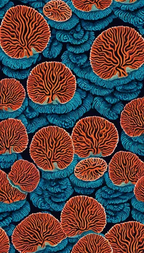 brain coral,mushroom coral,mushroom landscape,coral swirl,feather coral,corals,hard corals,rock coral,soft corals,stony coral,coral fish,coral,kimono fabric,qin leaf coral,fungi,lamellar mushrooms,mermaid scales background,deep coral,coral reef,cnidaria,Illustration,Vector,Vector 16