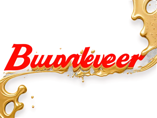 Budweiser logo, gold and red colors, circular shape, embossed font, metallic finish, reflective surface, subtle gradient effect, slight shadows, 3/4 composition, soft focus, warm lighting, shallow dep