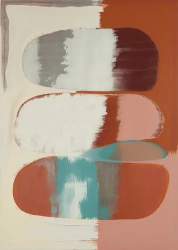 Abstract painting, Large large strokes and color spots, abstract painting with pastel pink and orange color, brush strokes, Aesthetic modern art,matruschka,carol colman,abstraction,brushstroke,thick p