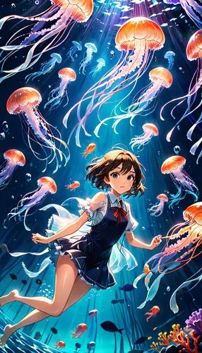 underwater background,aquarium,under the sea,ocean background,under sea,jellyfish,mermaid background,oceanica,aquariums,coral reef,undersea,ocean,deep ocean,under the water,ocean underwater,underwater,deep sea,underwater world,tsugumi,seaquarium,Anime,Anime,Realistic