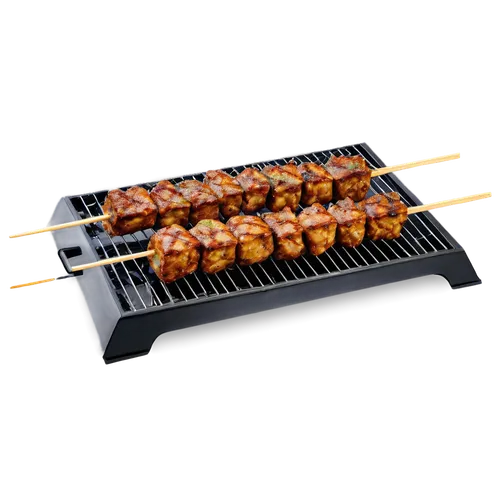 Middle Eastern style kebab, sizzling hot, vertical composition, close-up shot, juicy meat, crispy crust, sesame seeds, wooden skewer, metal grill, savory smoke, warm lighting, shallow depth of field, 