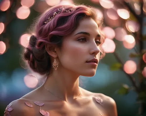 rapunzel,rosa ' the fairy,rosa 'the fairy,fairy queen,romantic portrait,faery,disney rose,fantasy portrait,katniss,enchanting,fairy,romantic look,girl in a wreath,pink beauty,flower fairy,cinderella,updo,faerie,enchanted,beautiful girl with flowers,Photography,General,Cinematic