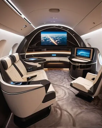 business jet,corporate jet,aircraft cabin,private plane,boeing 787 dreamliner,ufo interior,air new zealand,bombardier challenger 600,spaceship,sky space concept,luxury,airbus,stretch limousine,gulfstream iii,airbus a380,spaceship space,supersonic aircraft,personal luxury car,boeing 737 next generation,supersonic transport,Illustration,American Style,American Style 11