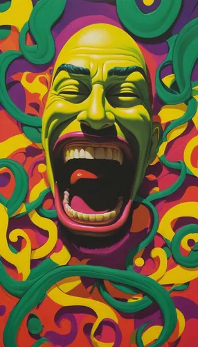 Write a Vine script where two friends are caught in a uncontrollable laughing fit.,psychedelic art,lsd,laughing buddha,acid,psychedelic,effect pop art,hallucinogenic,cool pop art,psychosis,modern pop 