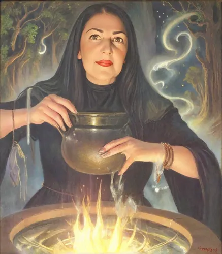 shamanism,woman at the well,candlemaker,anahata,cauldron,mystical portrait of a girl,fortune teller,divination,celebration of witches,iranian nowruz,woman drinking coffee,praying woman,yogananda,shamanic,khokhloma painting,sorceress,jaya,fire artist,woman playing,portrait of christi