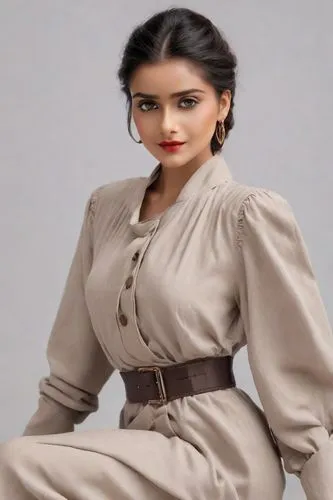 She Is Beatifull Model,an image of a woman in a gray dress,abdullayeva,kapoor,tirunal,neerja,rekha,sonam,Photography,Realistic