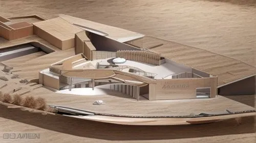 school design,dead sea scrolls,qasr azraq,amphitheater,dunes house,ancient theatre,archidaily,theater stage,amphitheatre,masada,3d rendering,egyptian temple,theatre stage,noah's ark,scale model,abu simbel,qumran,roman theatre,admer dune,philharmonic hall