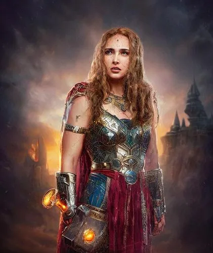 In this breathtaking photograph, the portrait of the famous beauty and mythology of the world Lady Thor now appears as a masterpiece. But this is no ordinary creature is beautiful Natalie Portman . As