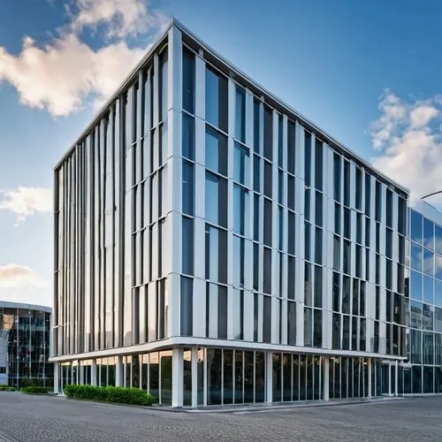 travel office building,glass facade,new building,biotechnology research institute,office building,office block,business centre,autostadt wolfsburg,espoo,metal cladding,office buildings,business school