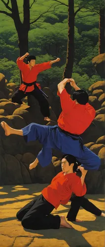 sōjutsu,battōjutsu,shaolin kung fu,daitō-ryū aiki-jūjutsu,taijiquan,sambo (martial art),qi gong,iaijutsu,kung fu,kenjutsu,aikido,japanese martial arts,kungfu,judo,baguazhang,monks,dobok,martial arts,jujutsu,wushu,Art,Artistic Painting,Artistic Painting 30