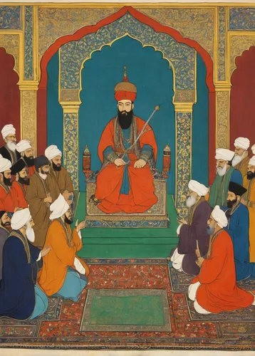 Timur Granting Audience on the Occasion of His Accession , attributed to Behzad John Hopkins University Archives, c. 1467,orientalism,dervishes,khokhloma painting,islamic lamps,taj-mahal,ibn tulun,gur