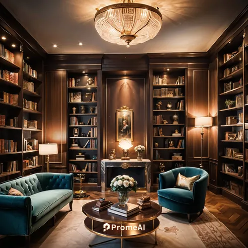 reading room,kimpton,minotti,livingroom,bookshelves,luxury home interior