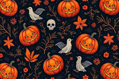 halloween wallpaper,halloween background,halloween paper,halloween border,bandana background,background pattern