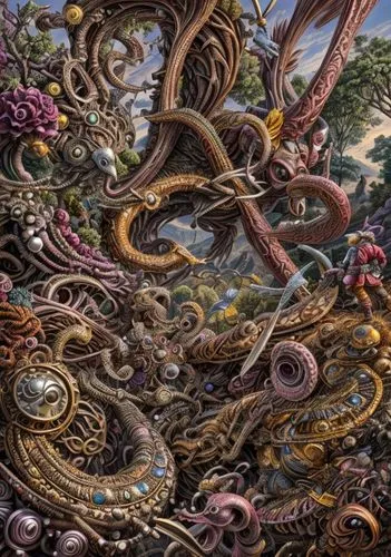 flotsam and jetsam,tentacles,kraken,sea monsters,tentacle,cephalopods,terrestrial animal,ocean floor,sea-life,hippocampus,background image,octopus tentacles,symbiotic,flotsam,ecosystem,coral reef,polyp,millipedes,mushroom landscape,biological