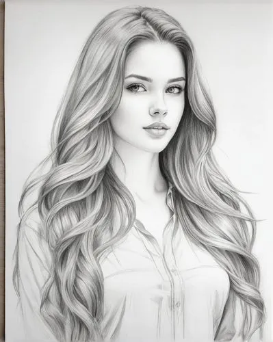 margaery,girl drawing,daveigh,margairaz,photo painting,pencil drawing,Illustration,Black and White,Black and White 30