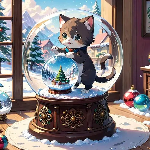 snowglobe,snow globe,snowglobes,snow globes,christmas globe,christmas balls background,Anime,Anime,Traditional