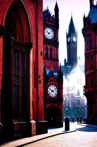 pancras,hogwarts,diagon,slughorn,neogothic,portch,manchester,neverwhere,clocktower,strangeways,theed,torchwood,mancunian,brummie,pierhead,castlefield,clockwatchers,clockmakers,clock tower,clock face,Art,Classical Oil Painting,Classical Oil Painting 14