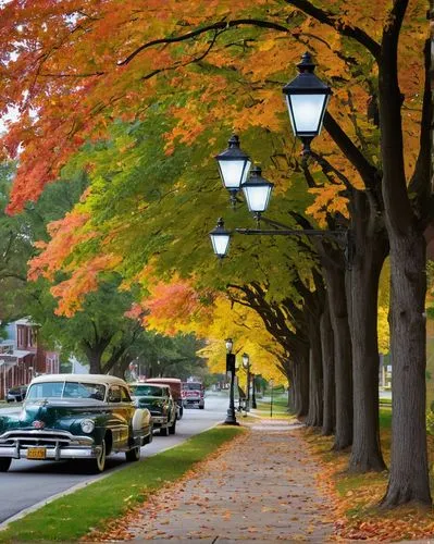 tree-lined avenue,tree lined avenue,tree lined lane,the trees in the fall,maple road,trees in the fall,chestnut avenue,fall foliage,tree lined,autumn trees,autumn in the park,oradell,row of trees,autumn park,swarthmore,haddonfield,garrison,middlebury,fall leaves,tree lined path,Illustration,Retro,Retro 10