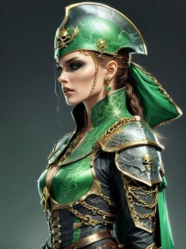 women, green color suite, Chain Armor, big shield,female warrior,hela,shadrake,frigga,alera,celtic queen,genpei,eldena,einherjar,varya,palla,shinnok,saria,sarobi,emerald lizard,mervat,chryssa,talhelm,