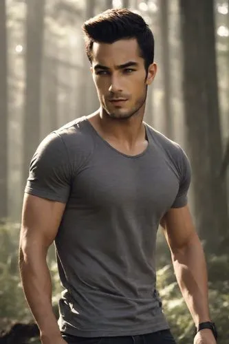 Jacob Black, Twilight movie. Black t-shirt, muscular body ,shirtless man walking through the woods with a hat on,raghav,koreshkov,ghajini,aamir,varun,randhir,Photography,Cinematic