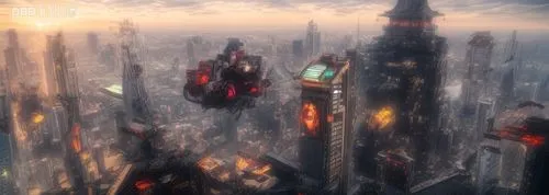 futuristic landscape,skycraper,metropolis,shard of glass,fantasy city,high-rises,skyscrapers,skyscapers,sky city,dystopian,destroyed city,futuristic architecture,cityscape,sky space concept,high rises,monolith,burj,scifi,city cities,electric tower