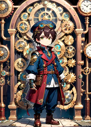 admiral von tromp,napoleon bonaparte,admiral,naval officer,clockmaker,steampunk,pirate,napoleon i,galleon,military officer,scarlet sail,napoleon,military uniform,protected cruiser,imperial coat,cavalier,brown sailor,musketeer,decorative nutcracker,ship doctor,Anime,Anime,Traditional