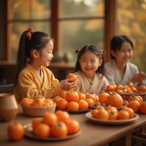 chuseok,mandarin oranges,persimmons,tangerines,asian green oranges,autumn fruits,oranges,mini pumpkins,harvest festival,children learning,mid-autumn festival,hokkaido pumpkin,half of the oranges,tangerine fruits,growing mandarin tree,autumn in japan,pumpkin autumn,korean folk village,korean culture,apricots,Photography,General,Realistic