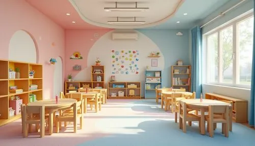 children's interior,children's room,nursery,prekindergarten,kindergarten,kids room,kidspace,school design,schoolroom,preschool,nursery decoration,children's bedroom,kindercare,baby room,playrooms,gymnastics room,the little girl's room,classroom,children's background,schoolrooms,Photography,General,Realistic